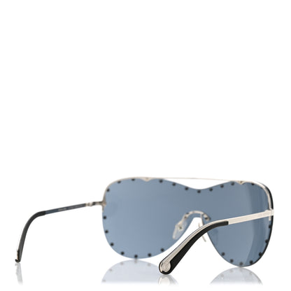 Louis Vuitton Metal The Party Shield Sunglasses Z1056E Black 4 of 10