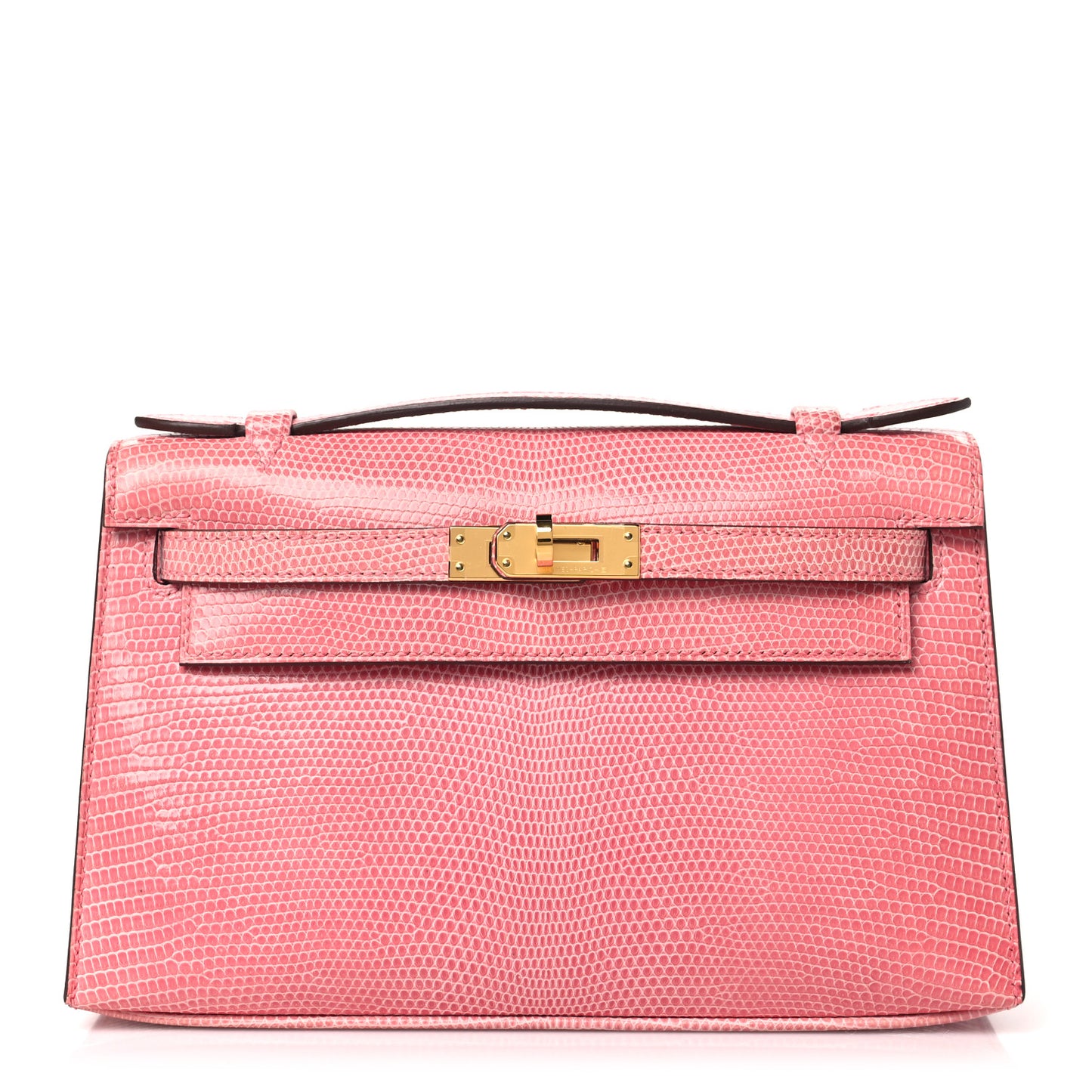 Lizard Kelly Pochette Clutch 5P Pink