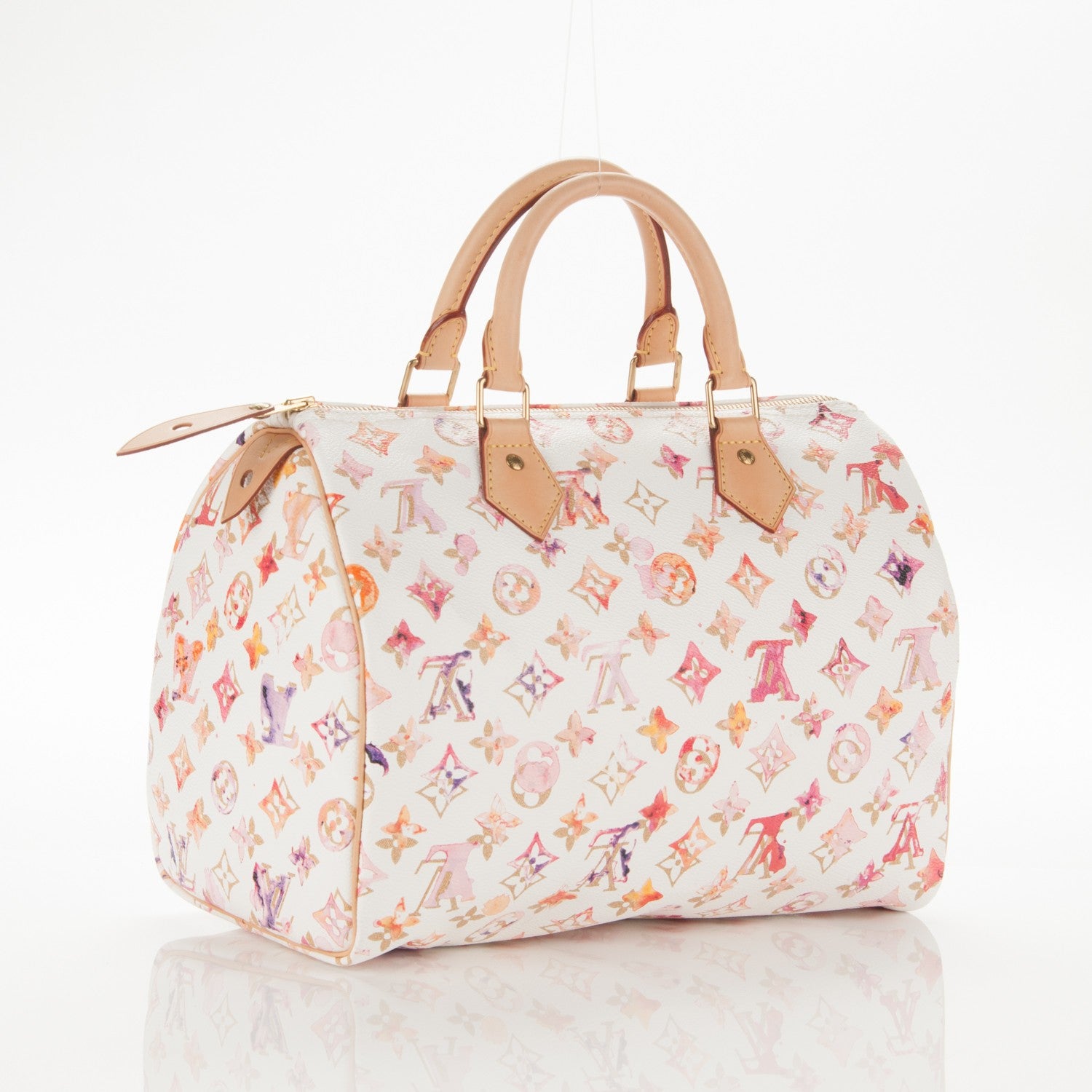 Louis Vuitton Watercolor Aquarelle Speedy 30 White 3 of 7