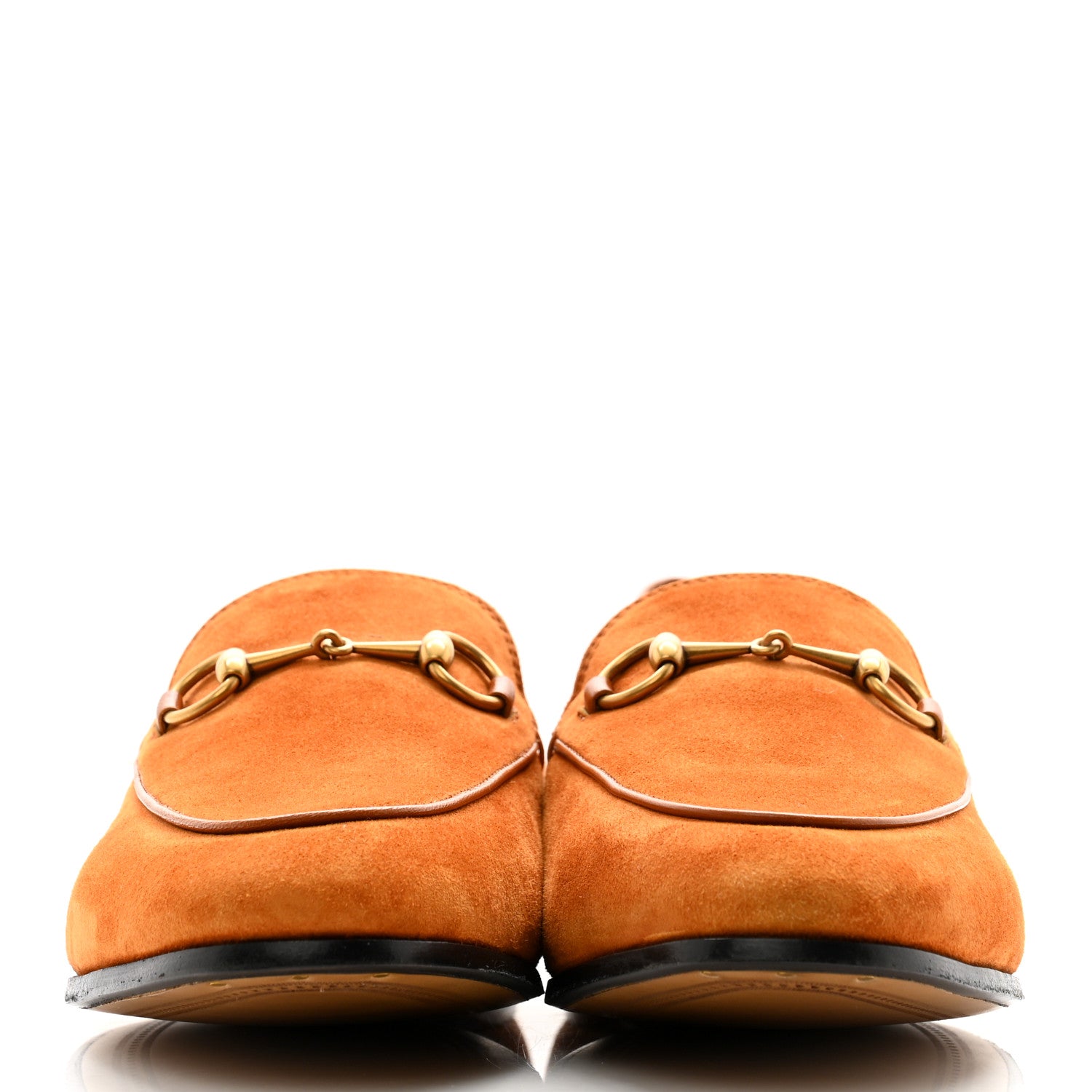 Gucci Suede Cachemire Malaga Kid Womens Jordaan Loafers 38.5 Blondie Cognac 2 of 11