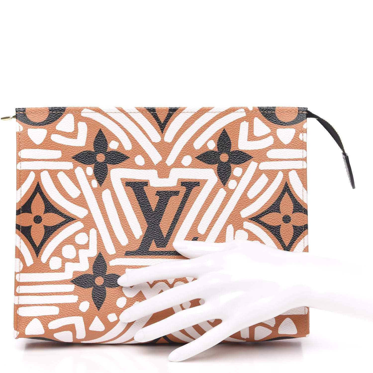 Louis Vuitton Monogram Giant Crafty Pochette Toiletry 26 Creme Caramel 2 of 10