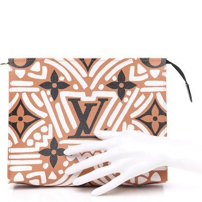 Louis Vuitton Monogram Giant Crafty Pochette Toiletry 26 Creme Caramel 2 of 10