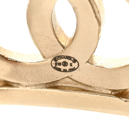 Chanel Metal Logo CC Cuff Gold 4 of 4