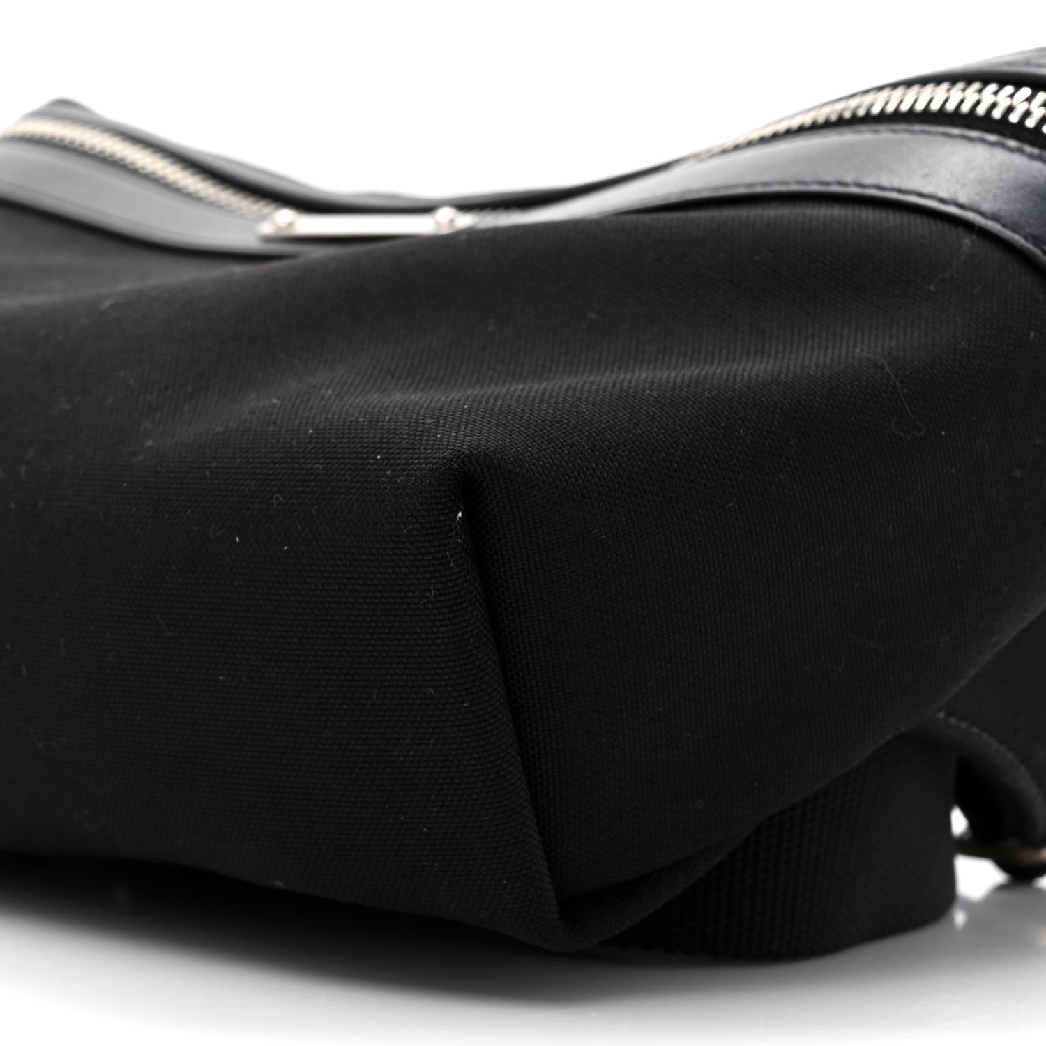 Saint Laurent Canvas Calfskin City Belt Bag Black 9 of 10