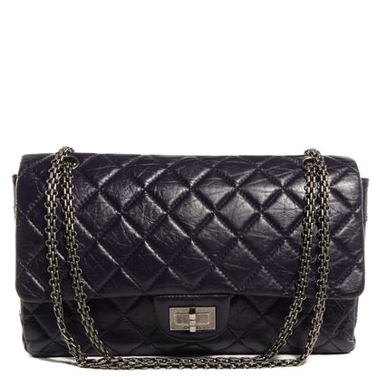 Chanel Aged Calfskin 2.55 Reissue 227 Flap Dark Purple 1 of 8
