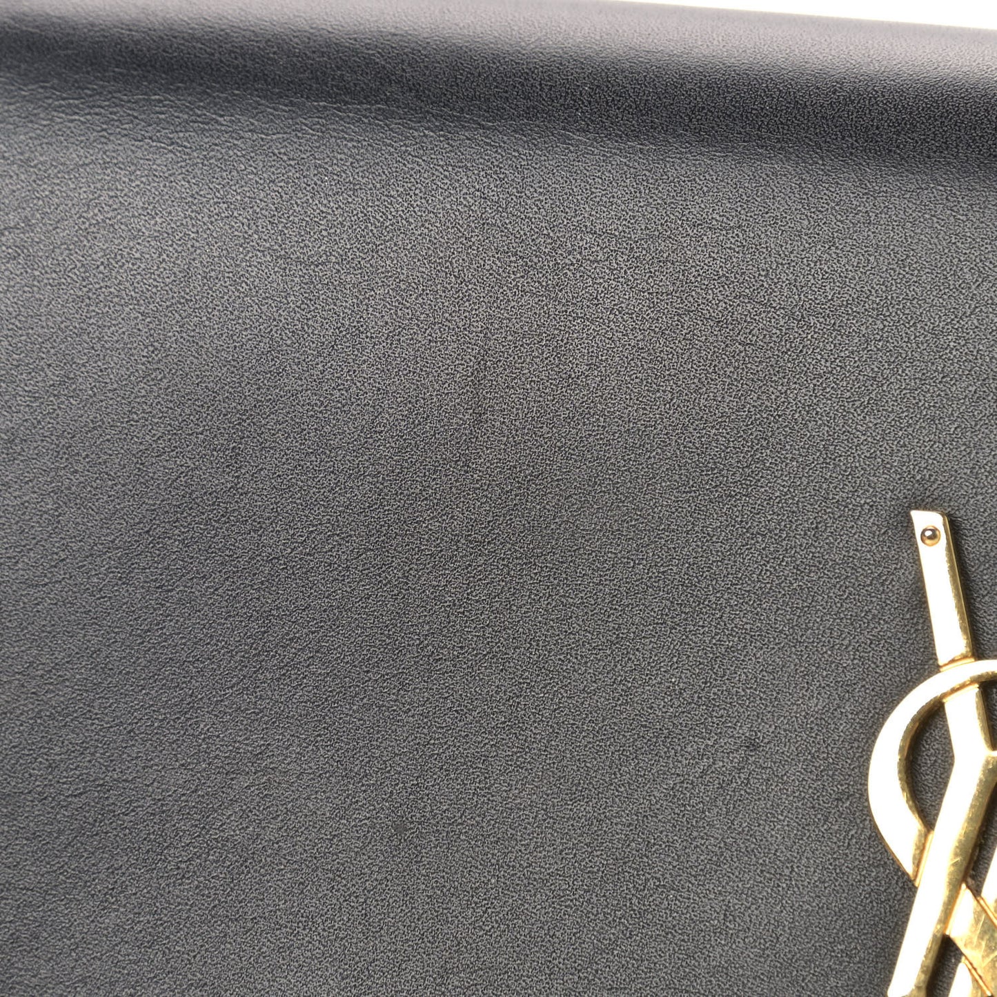 Smooth Calfskin Classic Monogram Kate Tassel Chain Wallet Black