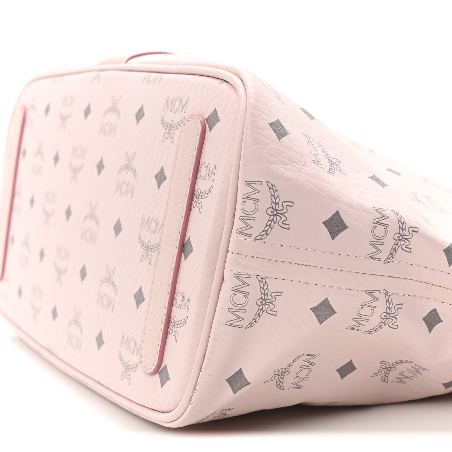 MCM Visetos Medium Liz Reversible Shopper Tote Powder Pink 10 of 16