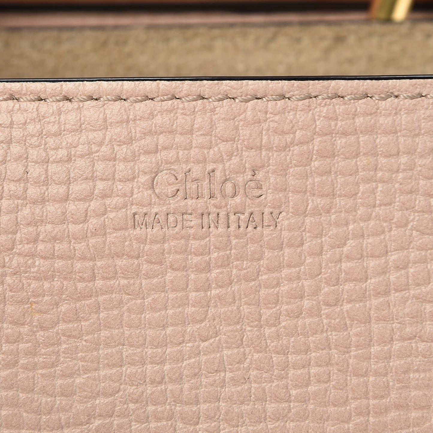 Grained Calfskin Lambskin Mini Bi-Color Drew Shoulder Bag Powder Beige Caramel