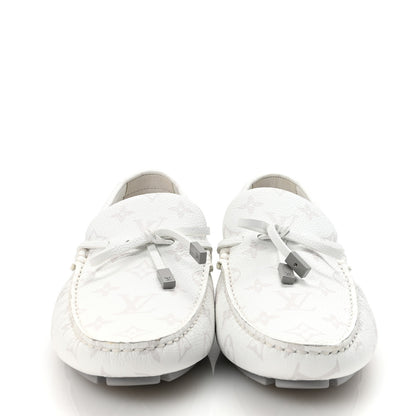 Louis Vuitton Monogram LV Driver Moccasin Loafers 7.5 White 3 of 9