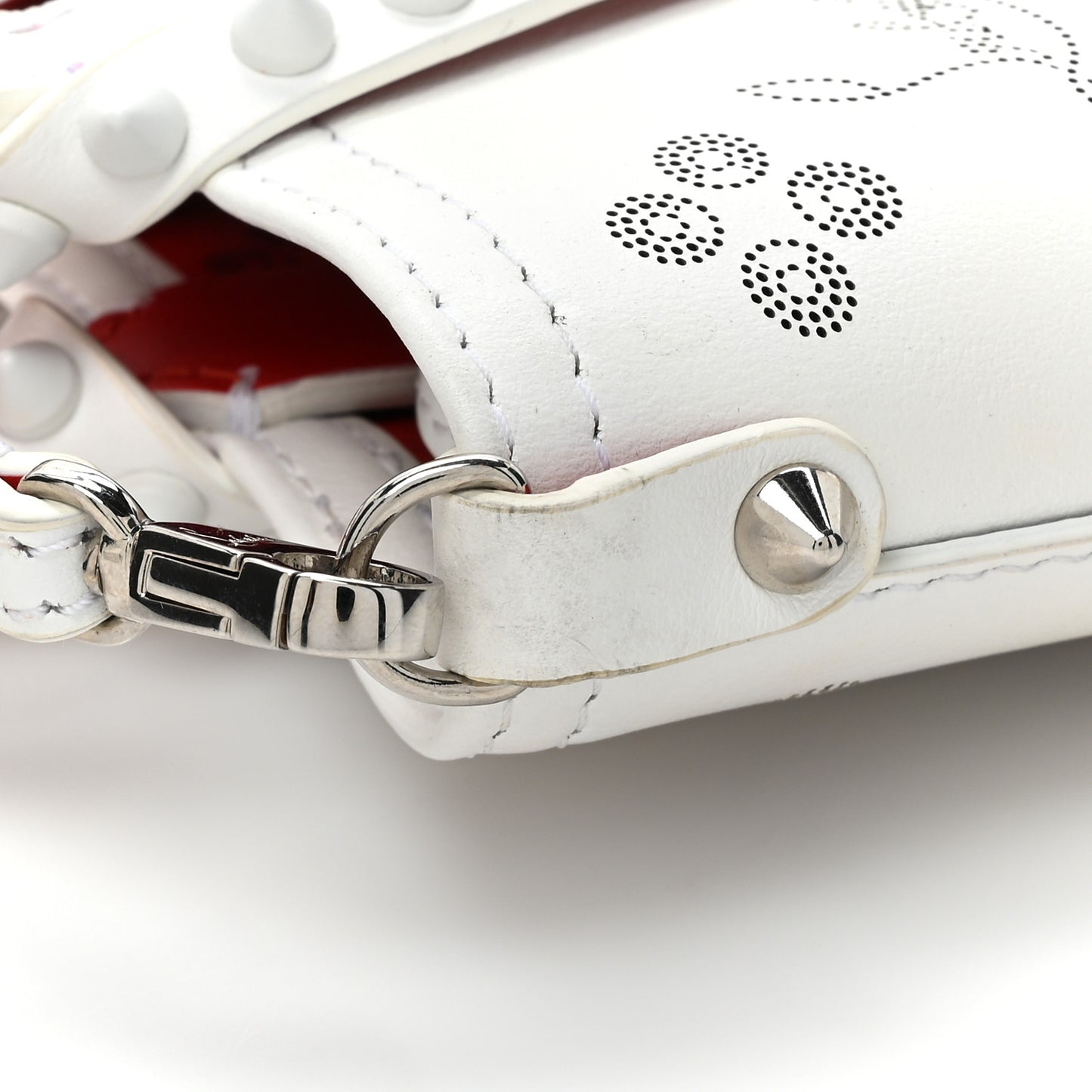 Calfskin Loubinthesky Nano Cabata Tote White
