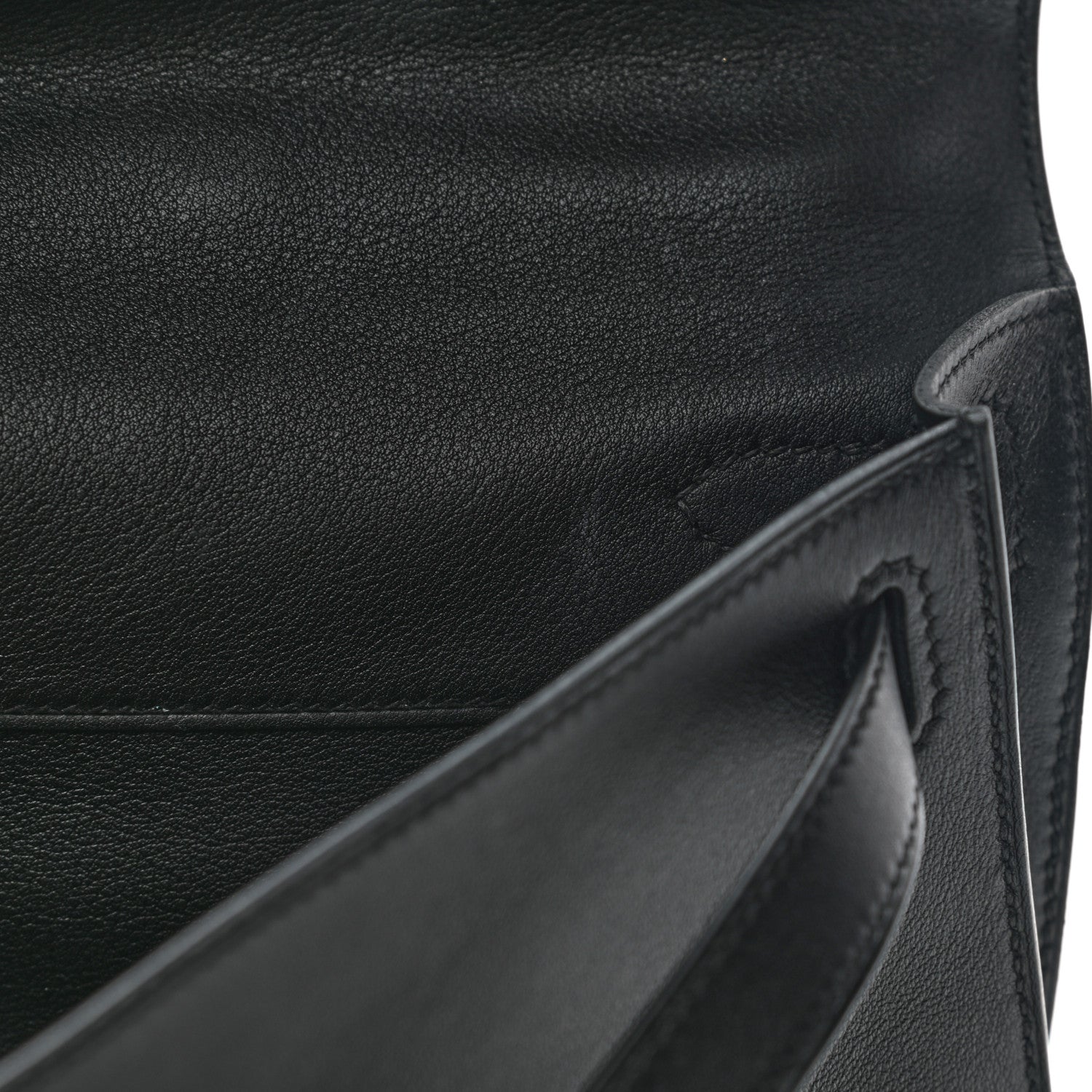 Hermes Swift Kelly Cut Clutch Pochette Black 8 of 10
