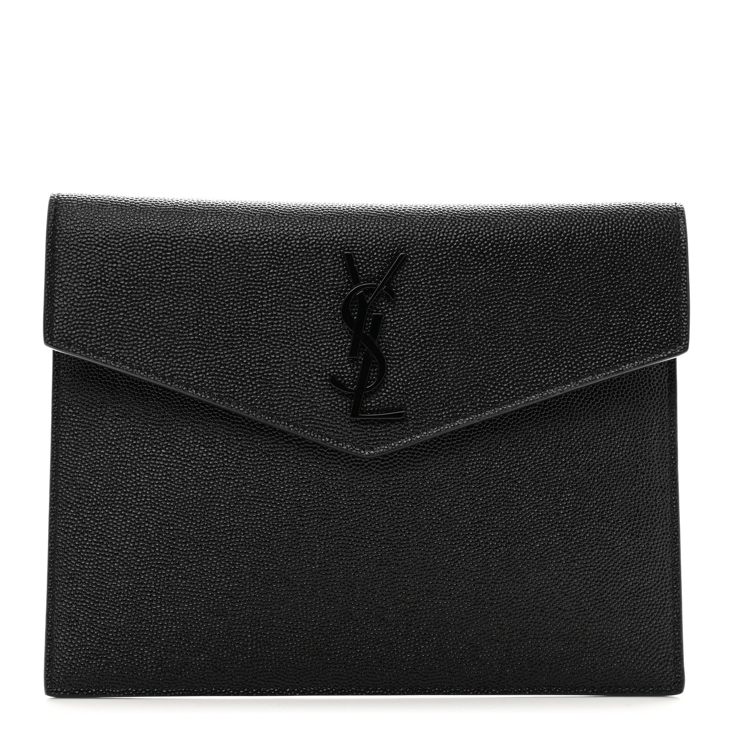 Saint Laurent Grain De Poudre Uptown Baby Pouch Black 1 of 8