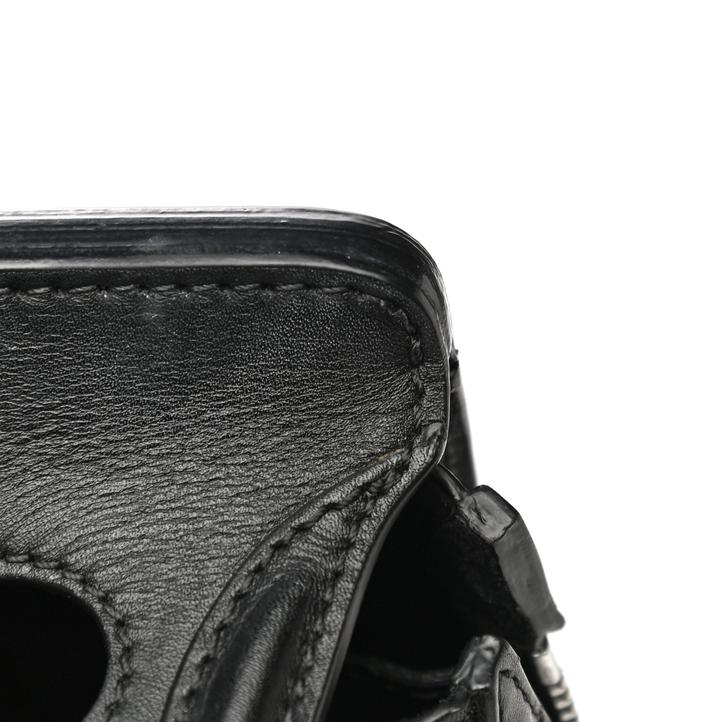Calfskin Studded Mini Heroine Top Handle Bag Black