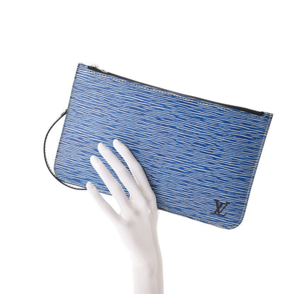 Louis Vuitton Epi Neverfull Pochette MM Denim Light 2 of 7