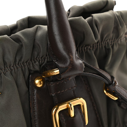 Prada Tessuto Nylon Gaufre Shopping Satchel Fumo 12 of 14