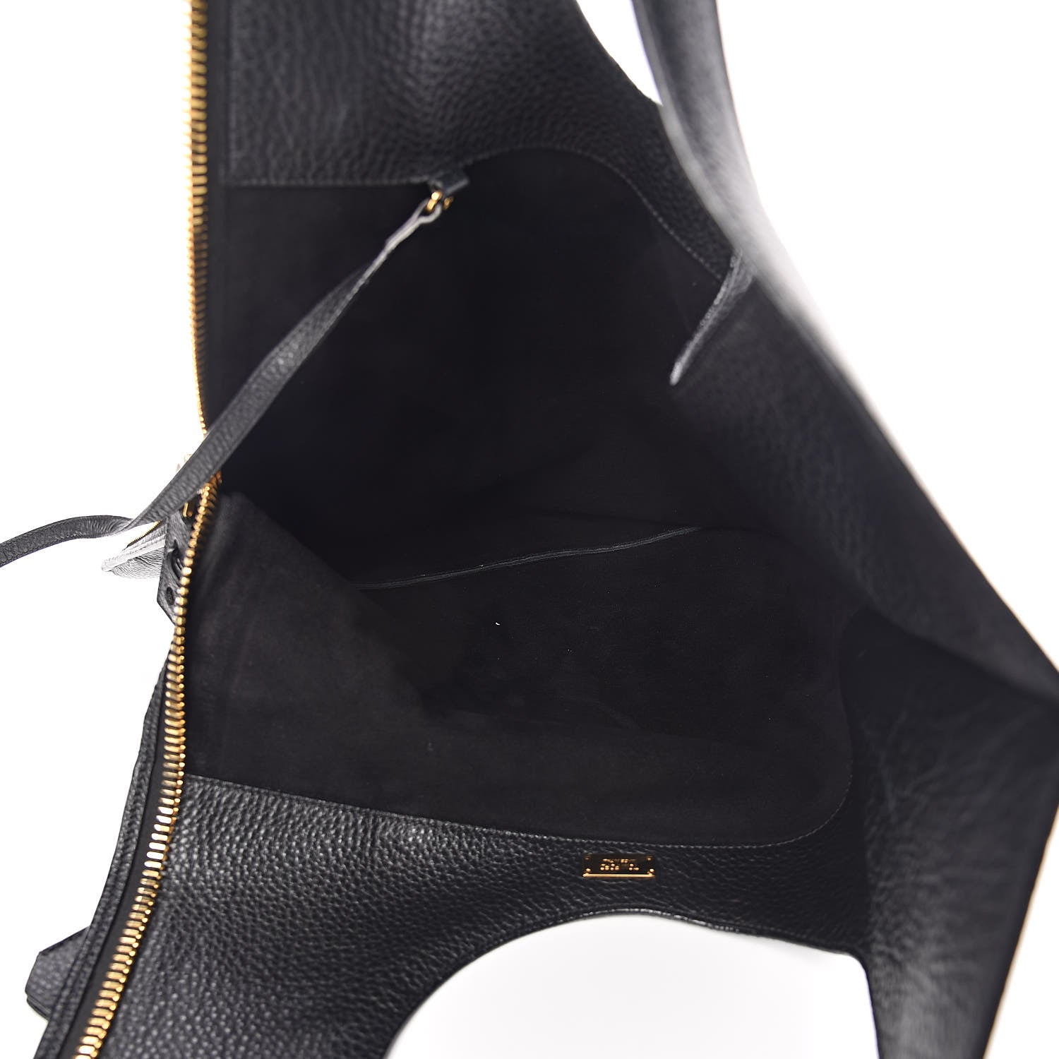 Tom Ford Ramskin Large Alix Padlock Zip Shoulder Bag Black 8 of 10