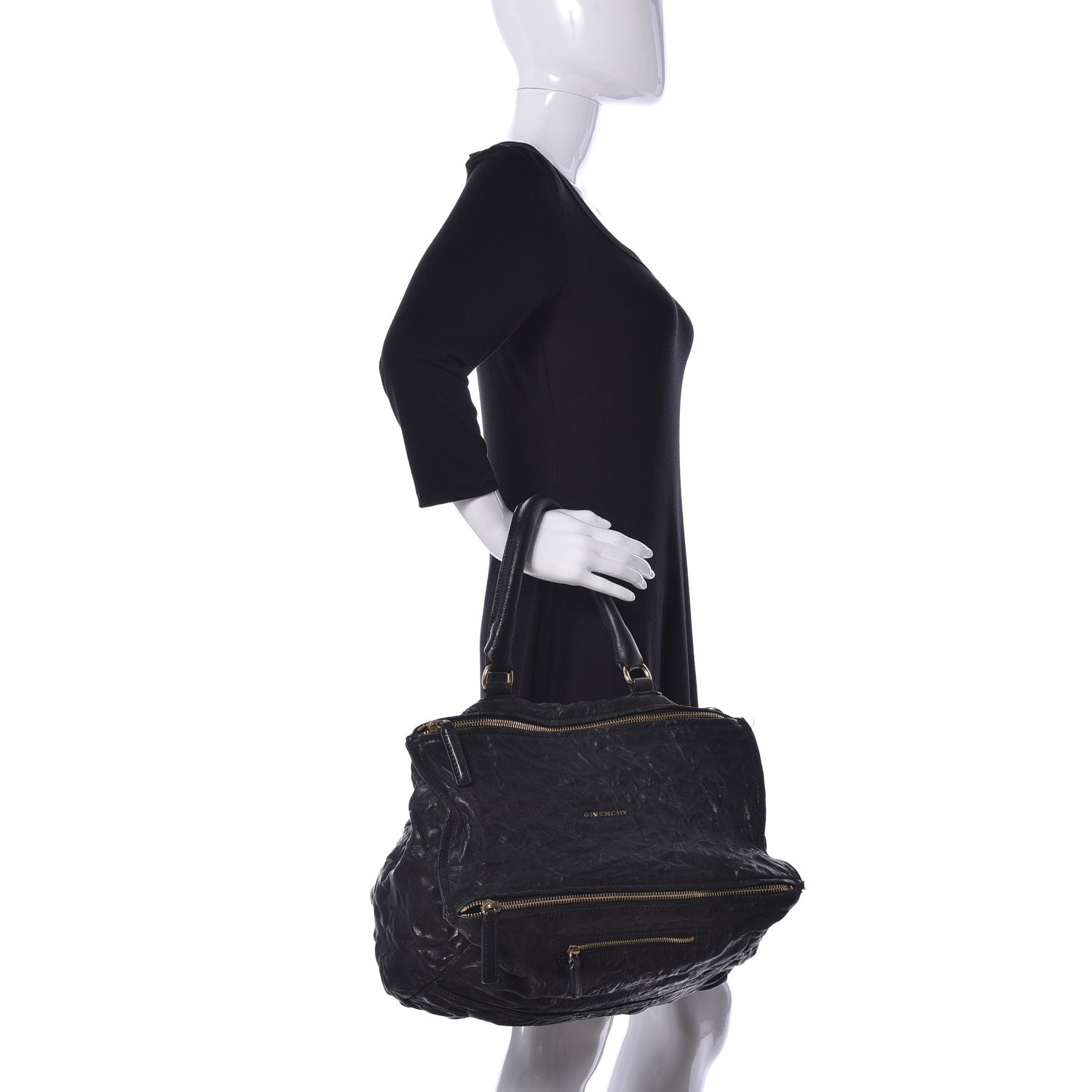 Givenchy Tumbled Sheepskin Medium Pandora Black 2 of 24