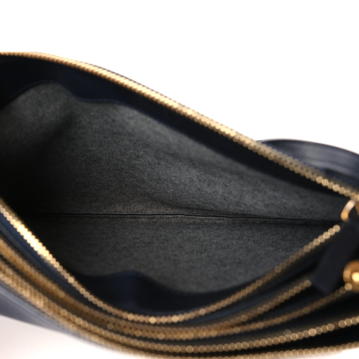 Lambskin Large Trio Crossbody Bag Navy Blue