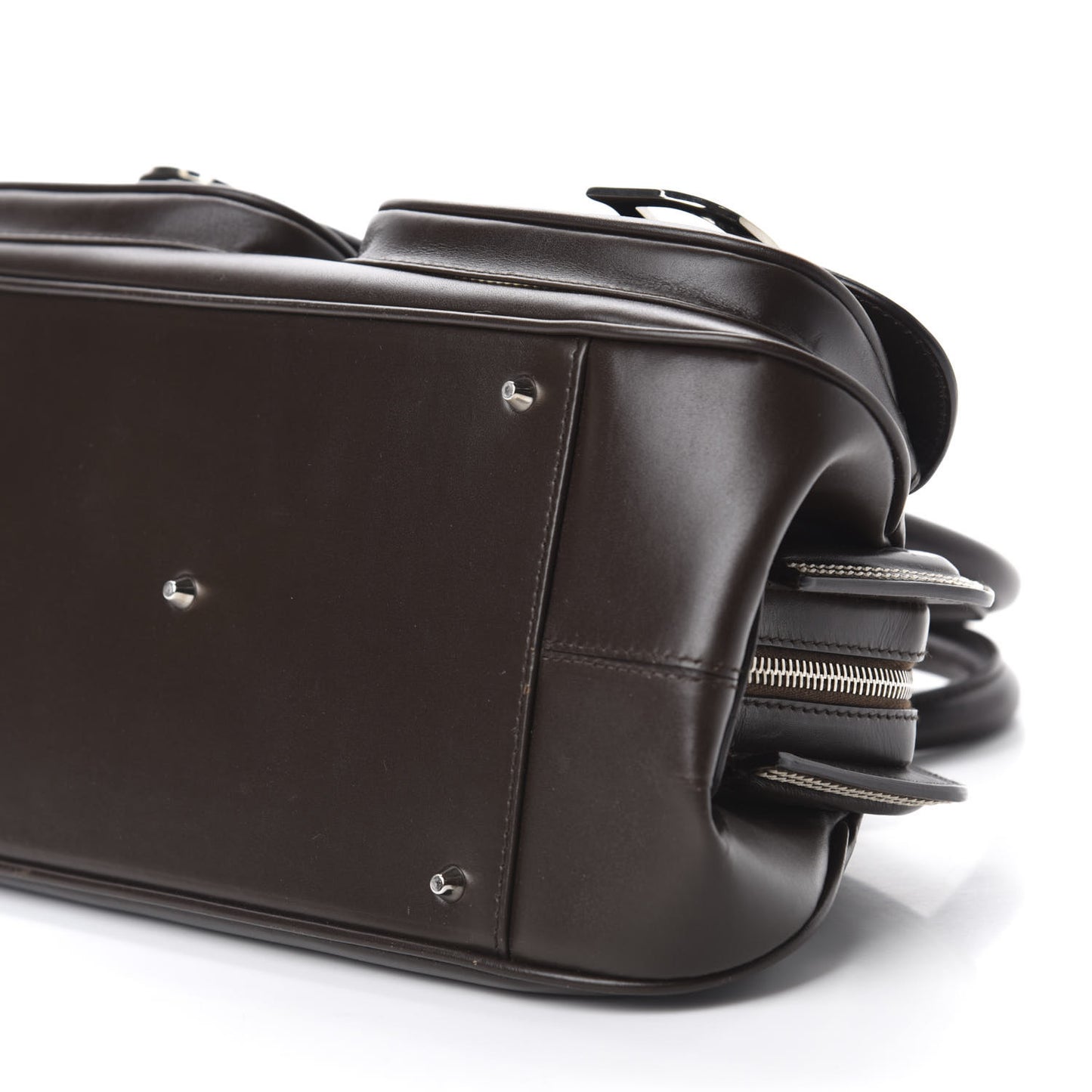 Calfskin Medium Detective Satchel Brown