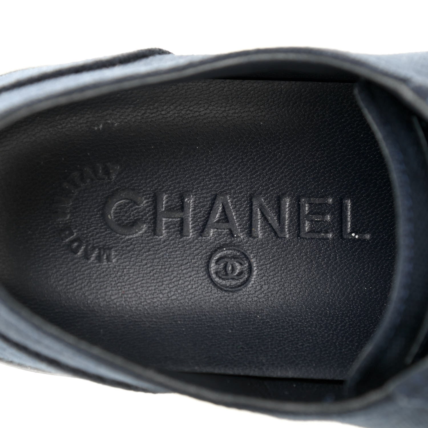 Chanel Canvas Tennis 37.5 Blue Marine White 6 of 12