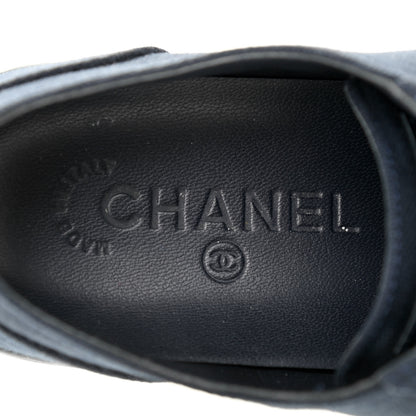 Chanel Canvas Tennis 37.5 Blue Marine White 6 of 12