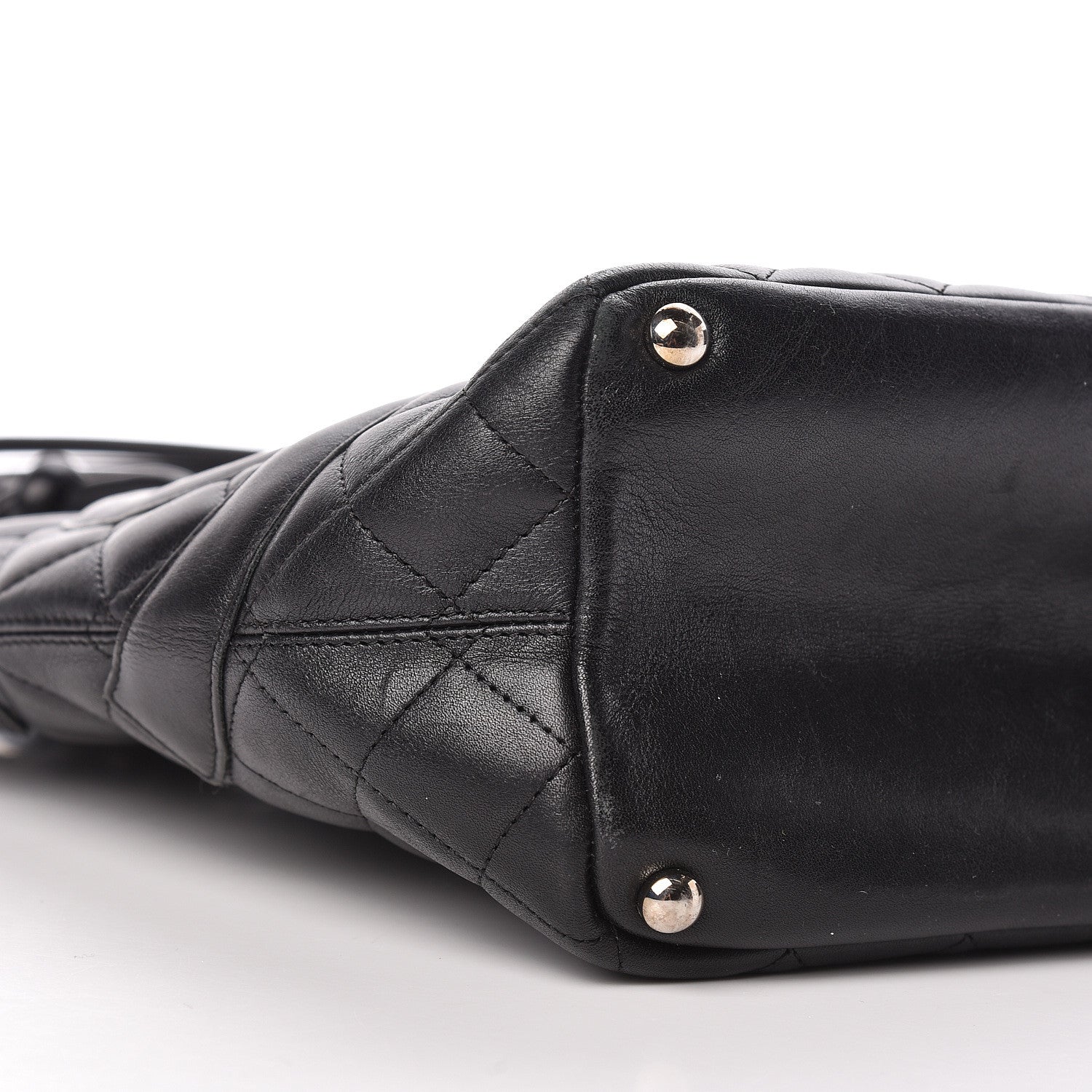 Chanel Calfskin Quilted Medium Cambon Tote Black 12 of 14