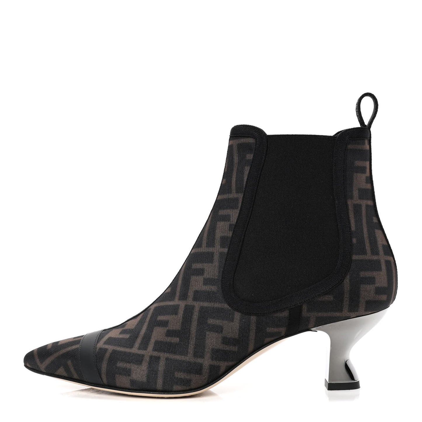 Mesh Tulle FF Colibri 55mm Ankle Booties 39 Tobacco Moro Black