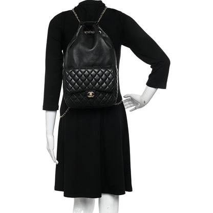 Chanel Lambskin Quilted Large In Seoul Backpack Black 2 of 11