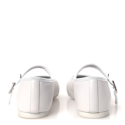 Chanel Lambskin Mary Jane Flats 36.5 White 6 of 11