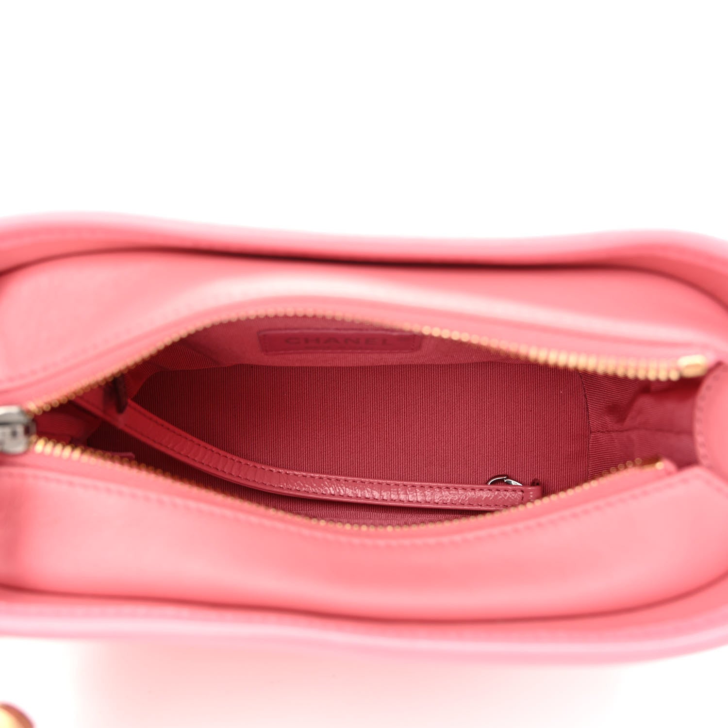 Chanel Aged Calfskin Quilted Small Gabrielle Logo Hobo Rose 5 of 13