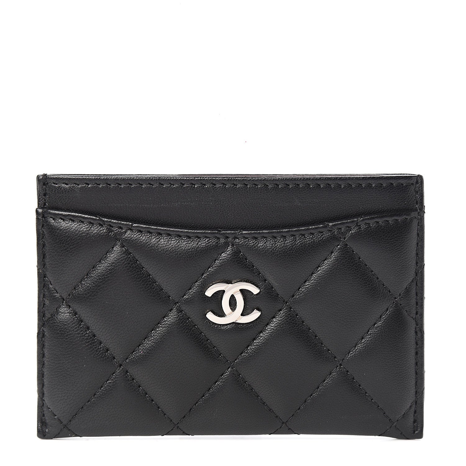 Chanel Lambskin Quilted Card Holder Black 1 of 7