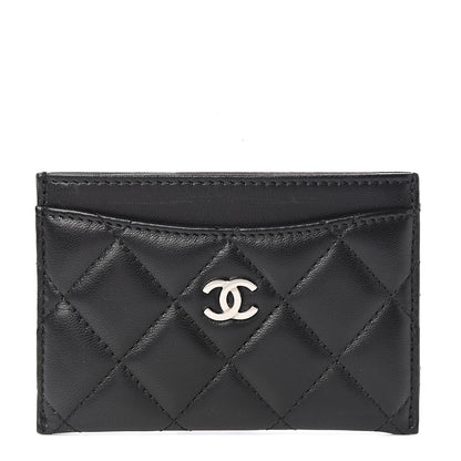 Chanel Lambskin Quilted Card Holder Black 1 of 7