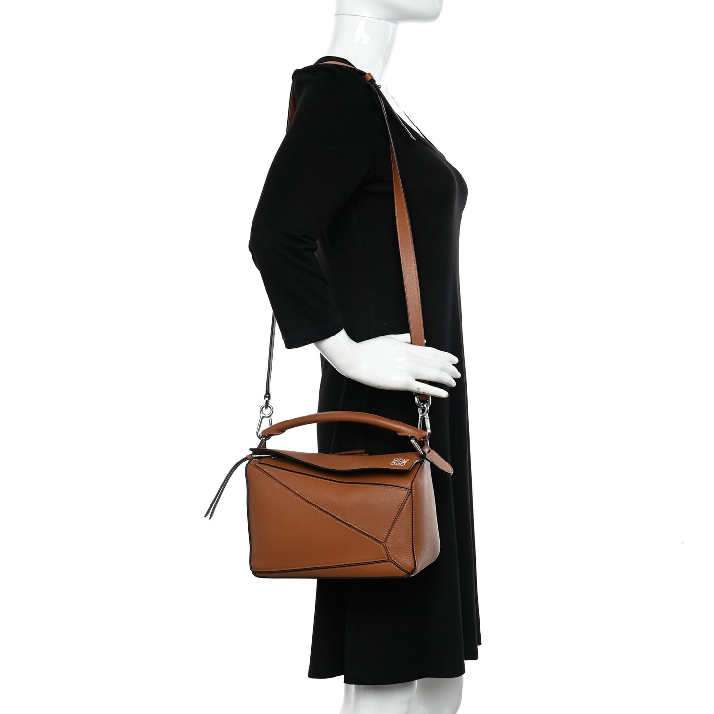 Calfskin Small Puzzle Bag Tan