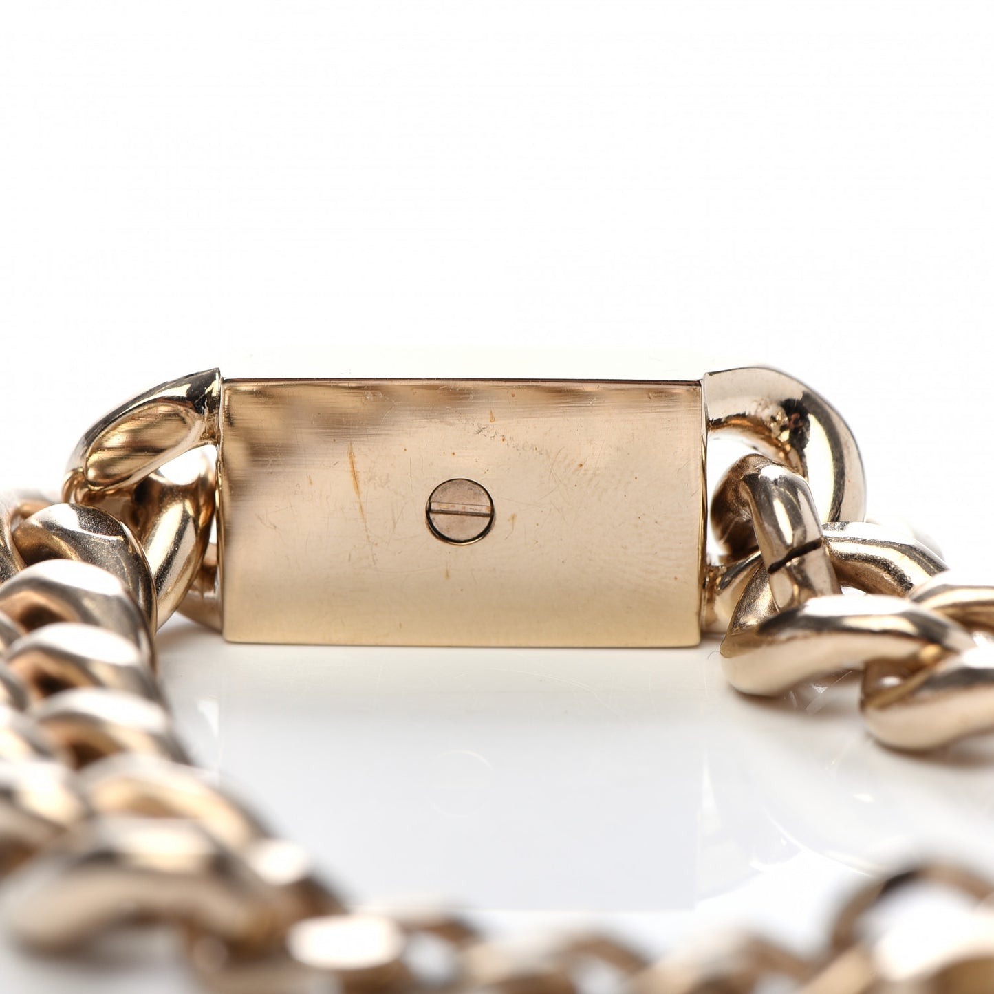 Crystal Chain CC Bracelet Gold