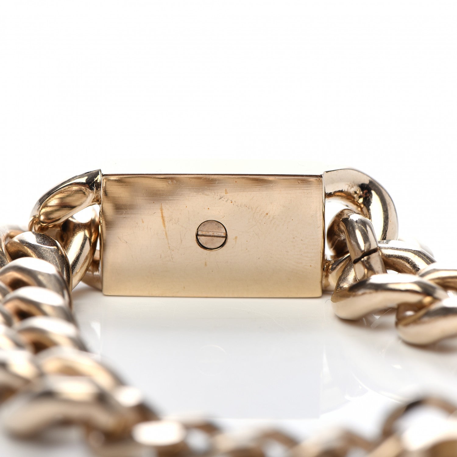 Chanel Crystal Chain CC Bracelet Gold 4 of 6