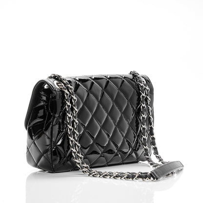 Chanel Patent Quilted Large Coco Shine Flap Black 3 of 7