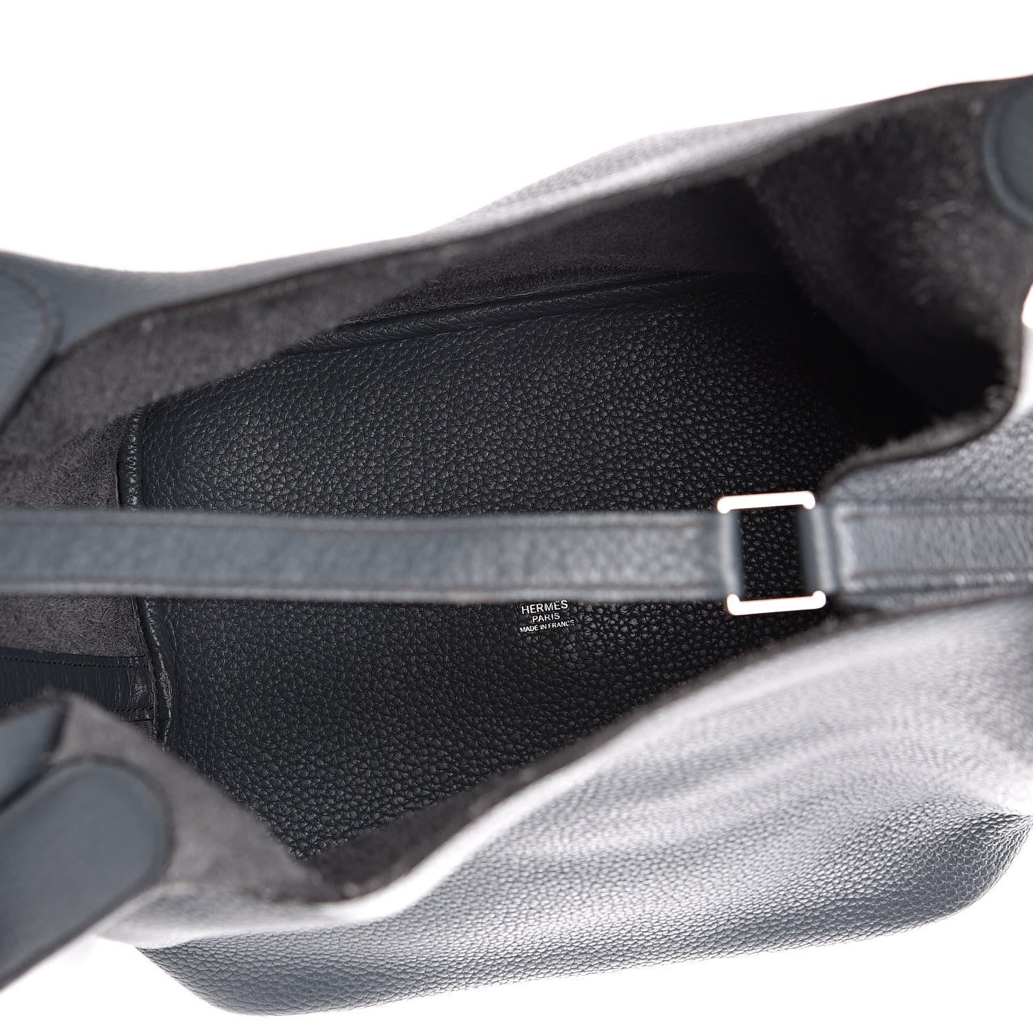 Hermes Taurillon Clemence Picotin Lock 26 GM Bleu Orage 4 of 14