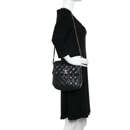 Chanel Lambskin Quilted Mini Flap Shoulder Bag Black 2 of 13