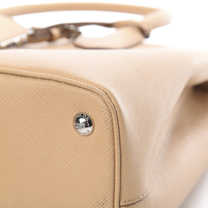 Prada Saffiano Cuir Twin Tote Noisette 10 of 15