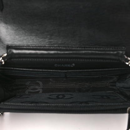 Chanel Denim Coco Wallet On Chain WOC Black 5 of 11