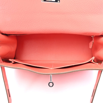 Hermes Taurillon Clemence Kelly Retourne 28 Crevette 6 of 15