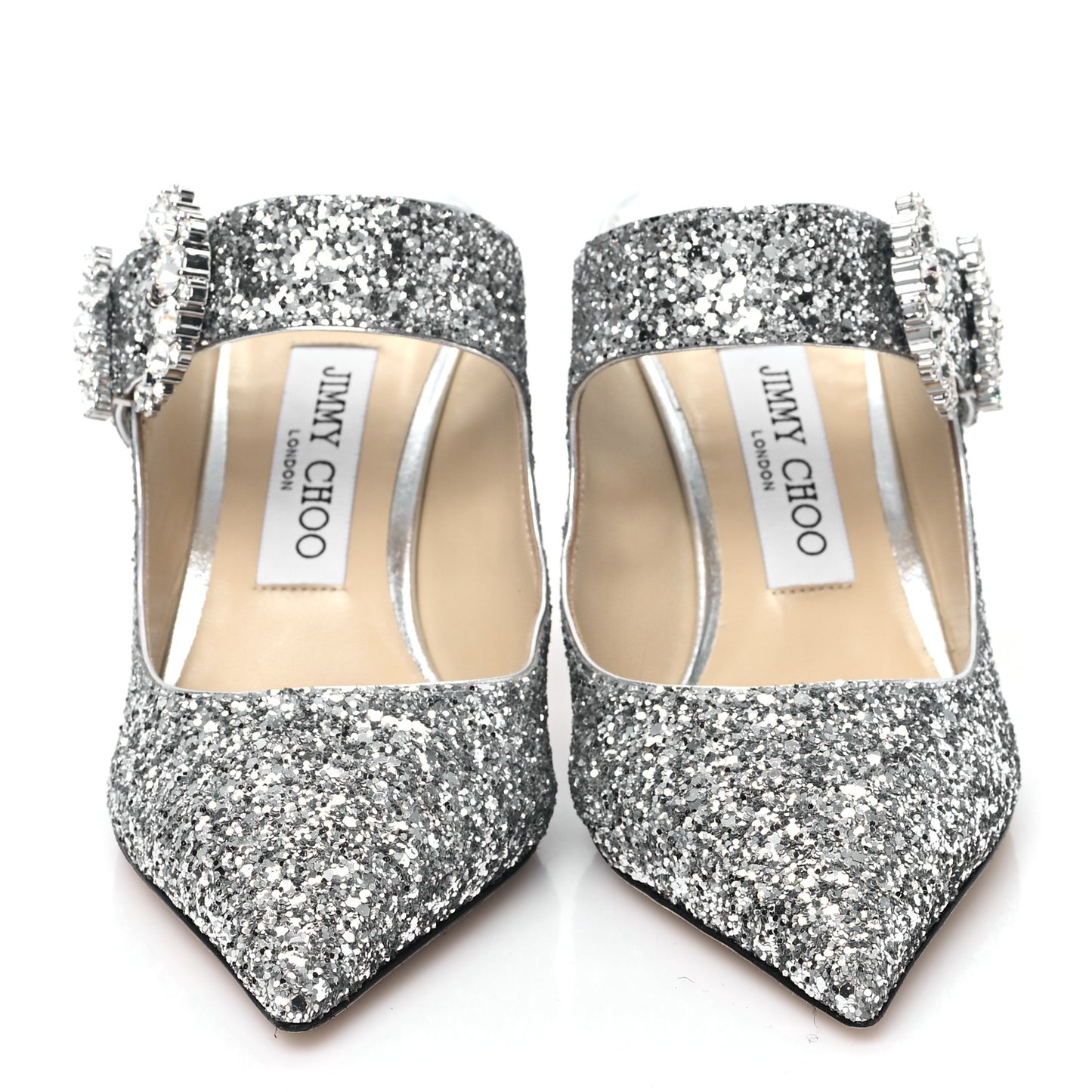 Coarse Glitter Fabric Cherisi 85 Pumps 39 Silver
