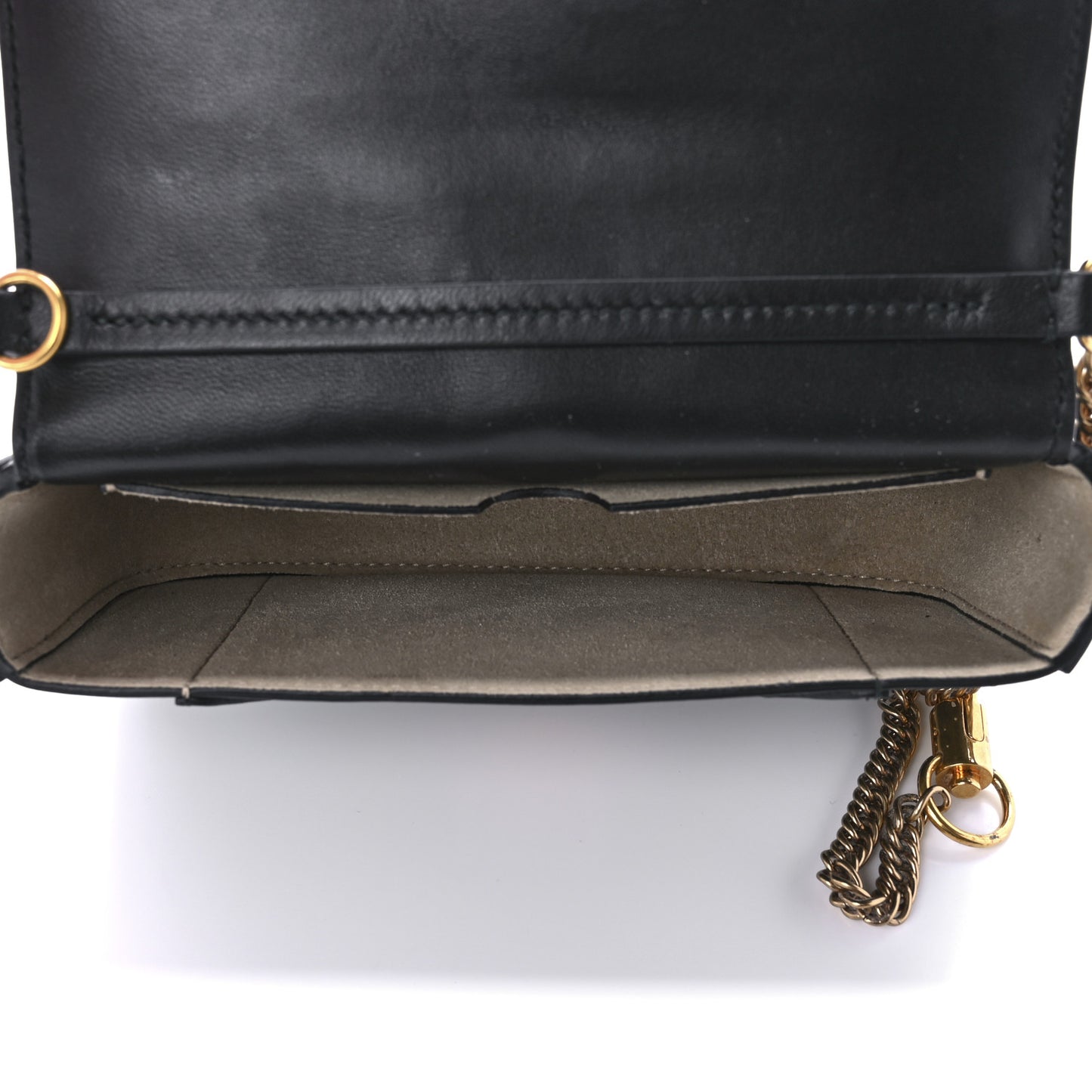 Goatskin Quilted GV3 Mini Pocket Convertible Bag Black