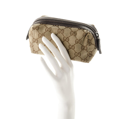 Gucci Monogram Small Balthus Cosmetic Case Beige Ebony Cocoa 2 of 8