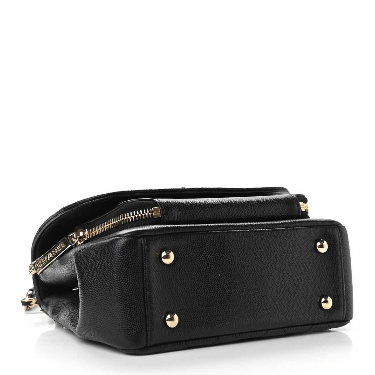 Caviar Quilted Small Business Affinity Flap Black