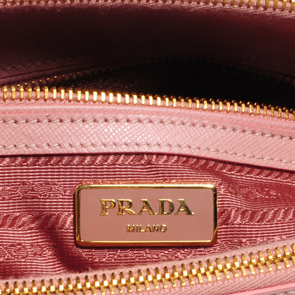 Prada Saffiano Lux Mini Double Zip Tote Orchidea 9 of 12