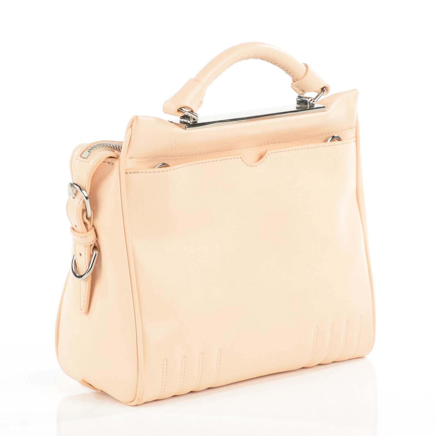 3.1 Phillip Lim 3.1 Calfskin Small Ryder Satchel Apricot 5 of 16