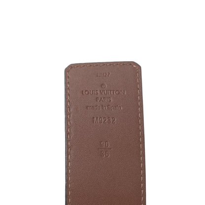 Louis Vuitton Calfskin 40mm LV Pyramide Reversible Belt 90 36 Black 3 of 6