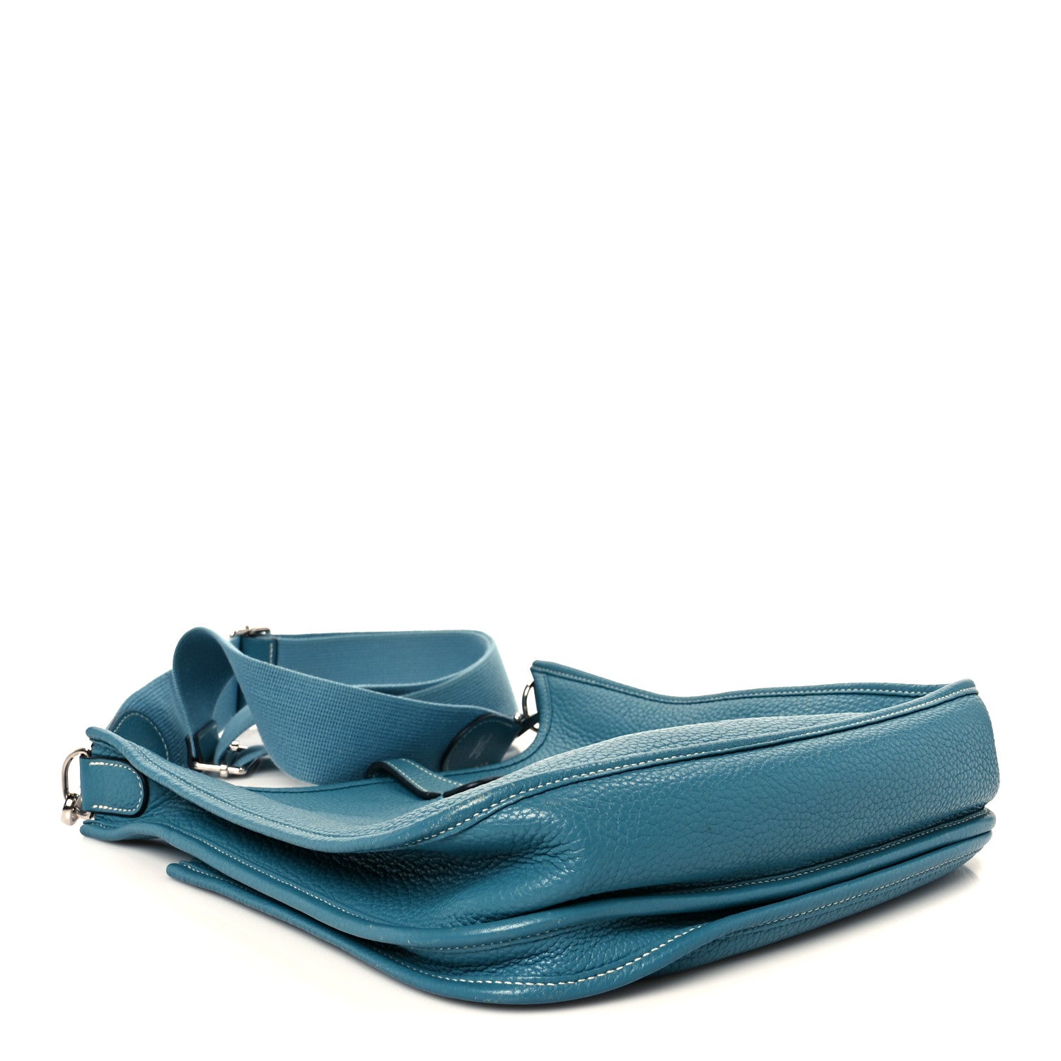 Hermes Taurillon Clemence Evelyne III PM Blue Jean 4 of 11