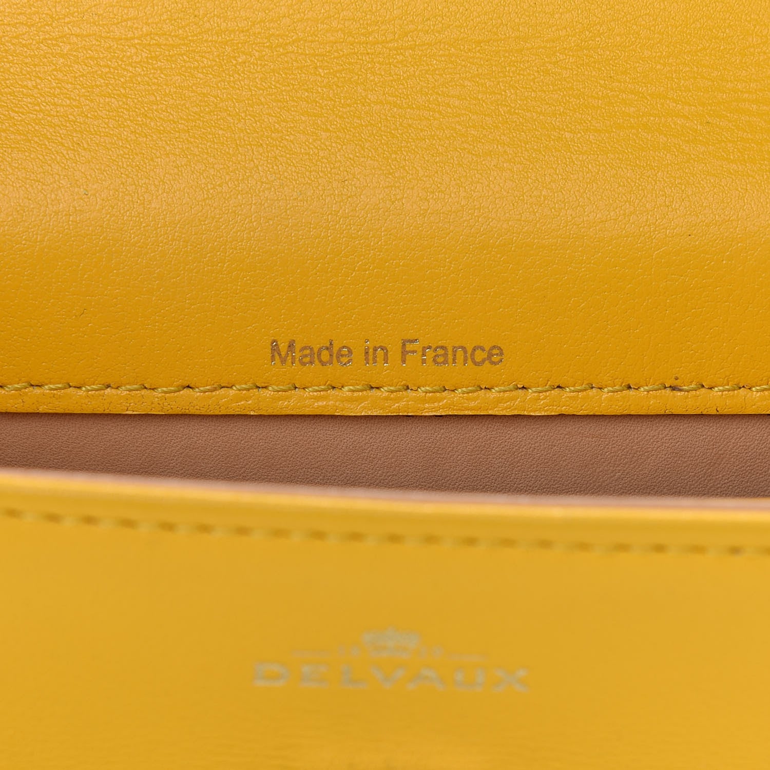Delvaux Smooth Calfskin Mini Tempete Satchel Yellow 6 of 10